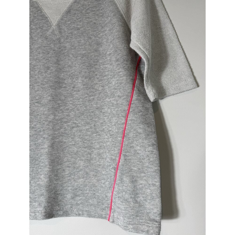 Converse Sweatshirt Women Gray Round Neck 3/4 Sleeve Size S Stretch Pullover - Picture 4 of 8